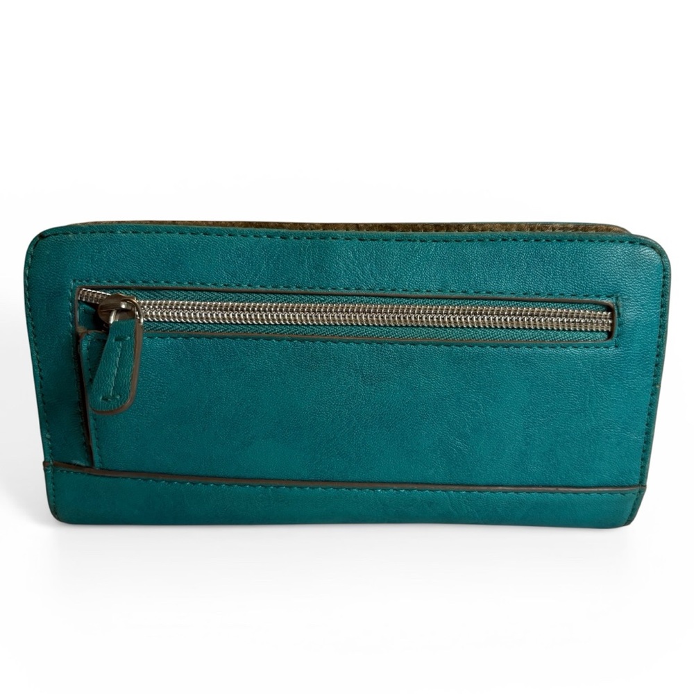 Relic Teal Long Zip Wallet - Picture 2 of 8